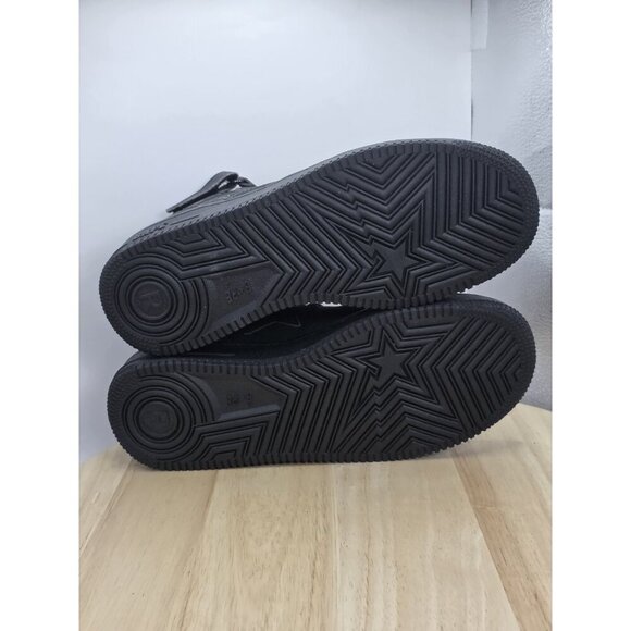 Authentic a bathing ape BAPE STA Foot Soldier black Suede mens size US 8 NEW - Picture 8 of 10